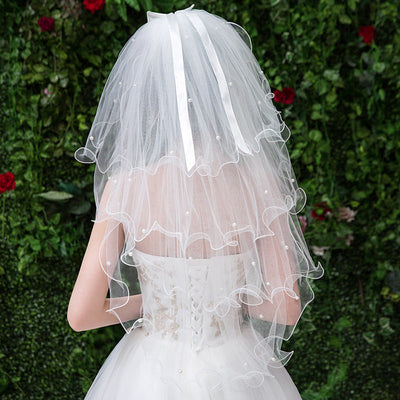 Women's Casual Retro Solid Color Gauze Birdcage Veils