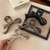 Women's Simple Style Bow Knot Arylic Hollow Out Hair Claws