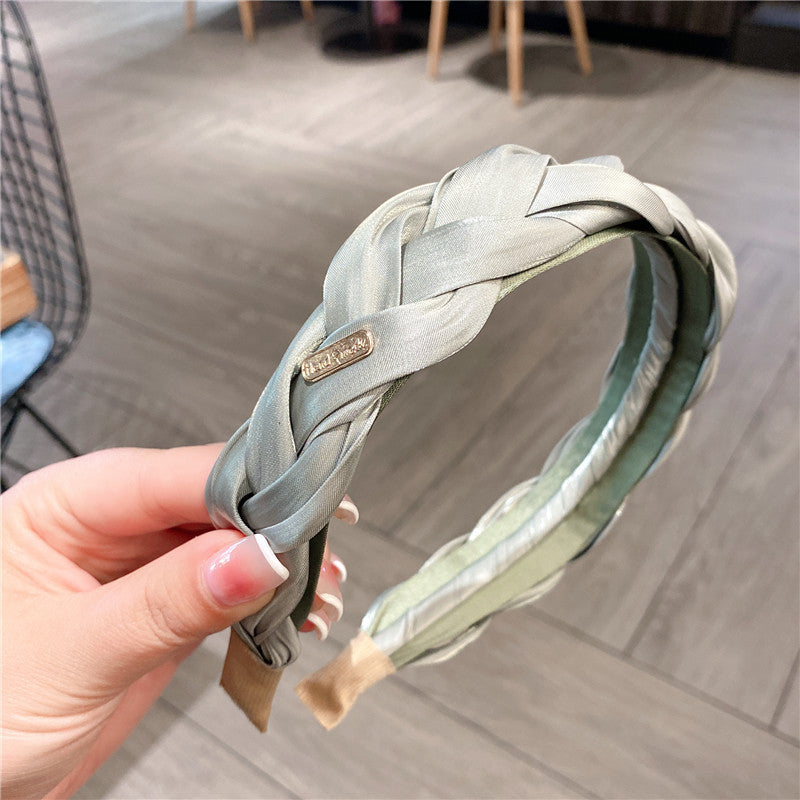 simple style solid color cloth hair band