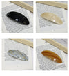 artistic color block leopard acetic acid sheets hair clip