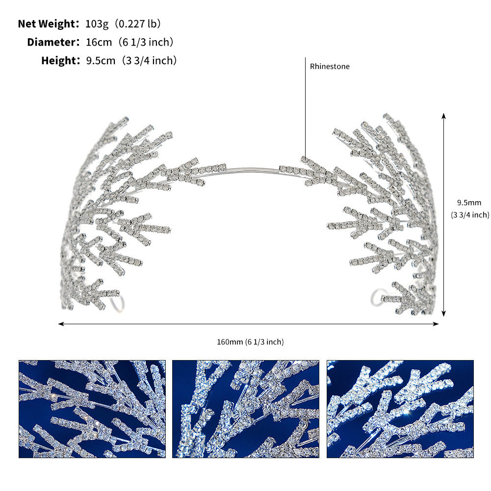 Women's Exaggerated Shiny Geometric Rhinestone Inlay Rhinestones Hair Band