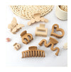 fashion geometric plastic resin stoving varnish hair claws 1 piece