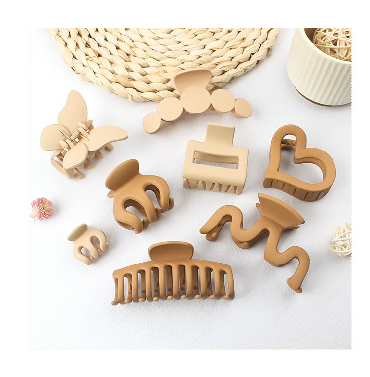 fashion geometric plastic resin stoving varnish hair claws 1 piece