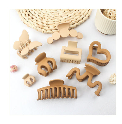fashion geometric plastic resin stoving varnish hair claws 1 piece