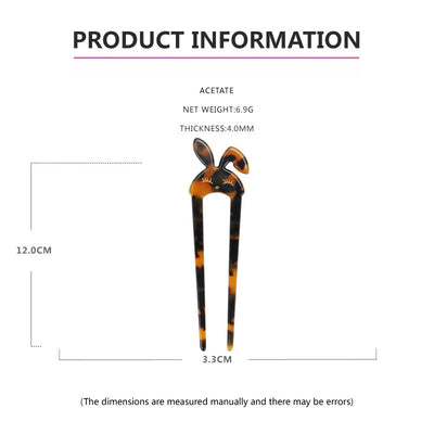 Women's Cute Retro Classic Style Rabbit Acetic acid sheets Hair Sticks