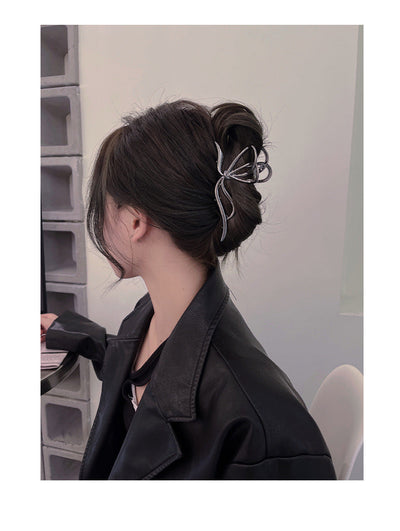 women's ig style elegant bow knot alloy plating hair claws