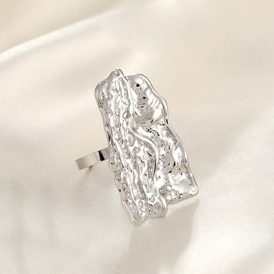 Jewelry Simple Style Commute Geometric 304 Stainless Steel Plating Open Rings