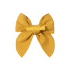 sweet solid color polyester bow knot hair clip