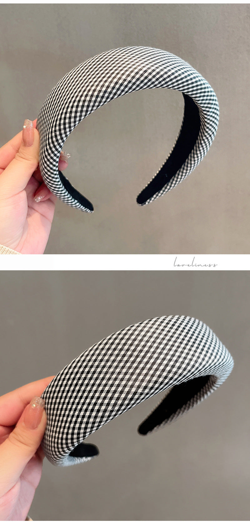 2021 new korean sponge headband female retro wide-side hair accessories female