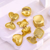 1 Pair Simple Style Classic Style Star Solid Color Plating 304 Stainless Steel Earrings