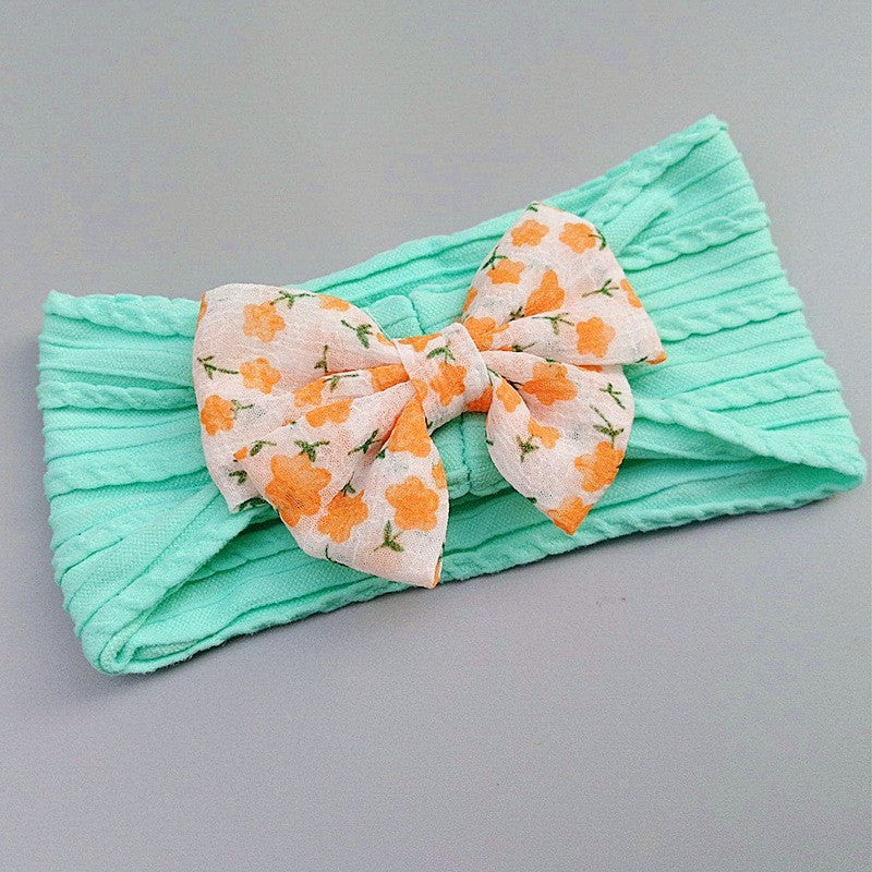 Kid'S Japanese Style Bow Knot Nylon Cloth Hair Band