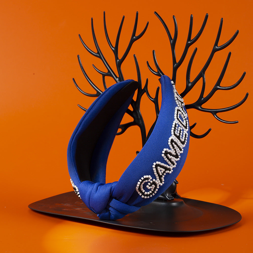 Women's Hip-Hop Retro Funny Letter Cloth Hair Band