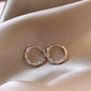 New Popular Niche Unique Earrings Women's Gold Premium Sensory Ring Ear Buckle Earrings