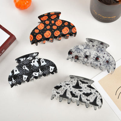 lady pumpkin spider ghost arylic hair claws