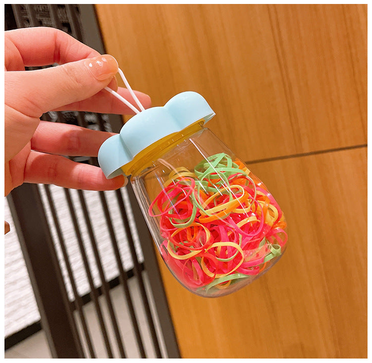 simple style colorful flower plastic polishing rubber band 1 piece