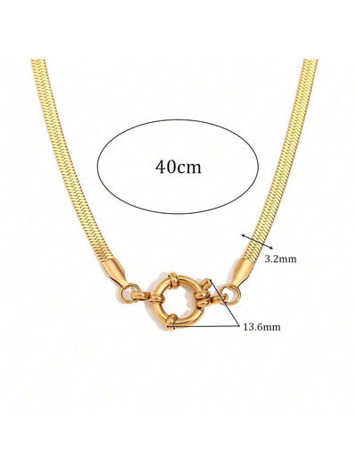 Jewelry Lady Geometric 306 Stainless Steel Plating Necklace