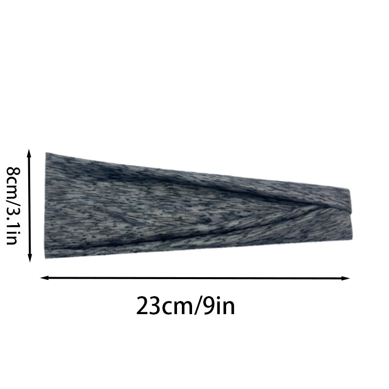 Unisex Hip-Hop Retro U Shape Plaid Imitation Cotton Hair Band