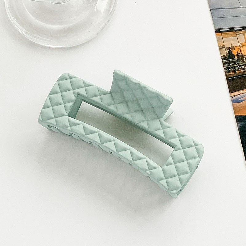 Women's Elegant Simple Style Solid Color Plastic Hair Claws