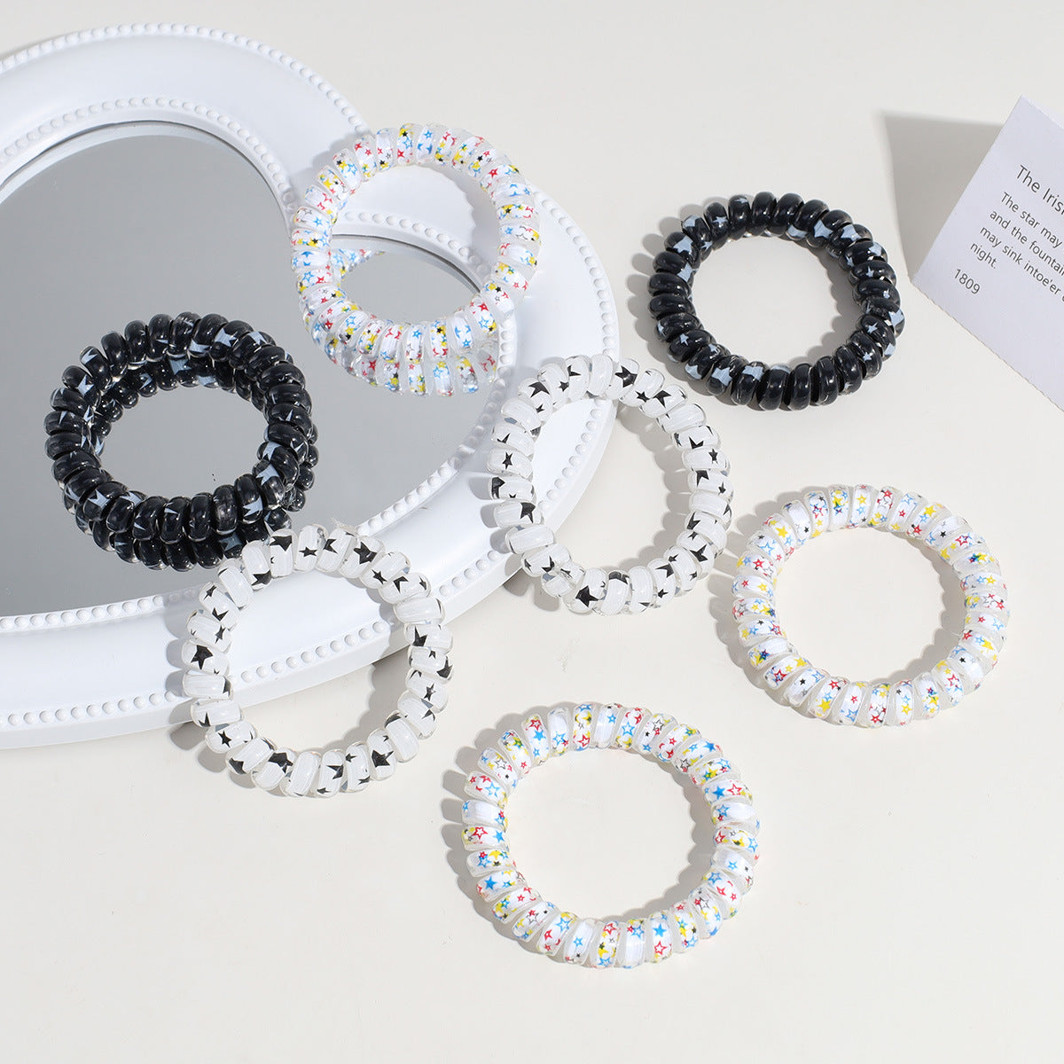 cute star plastic hair tie