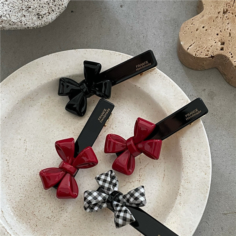 sweet bow knot arylic hair clip