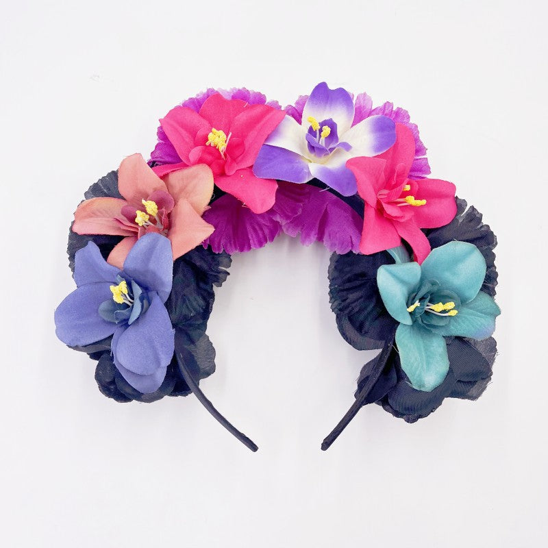 Women's Ethnic Style Flower Cloth Hair Band