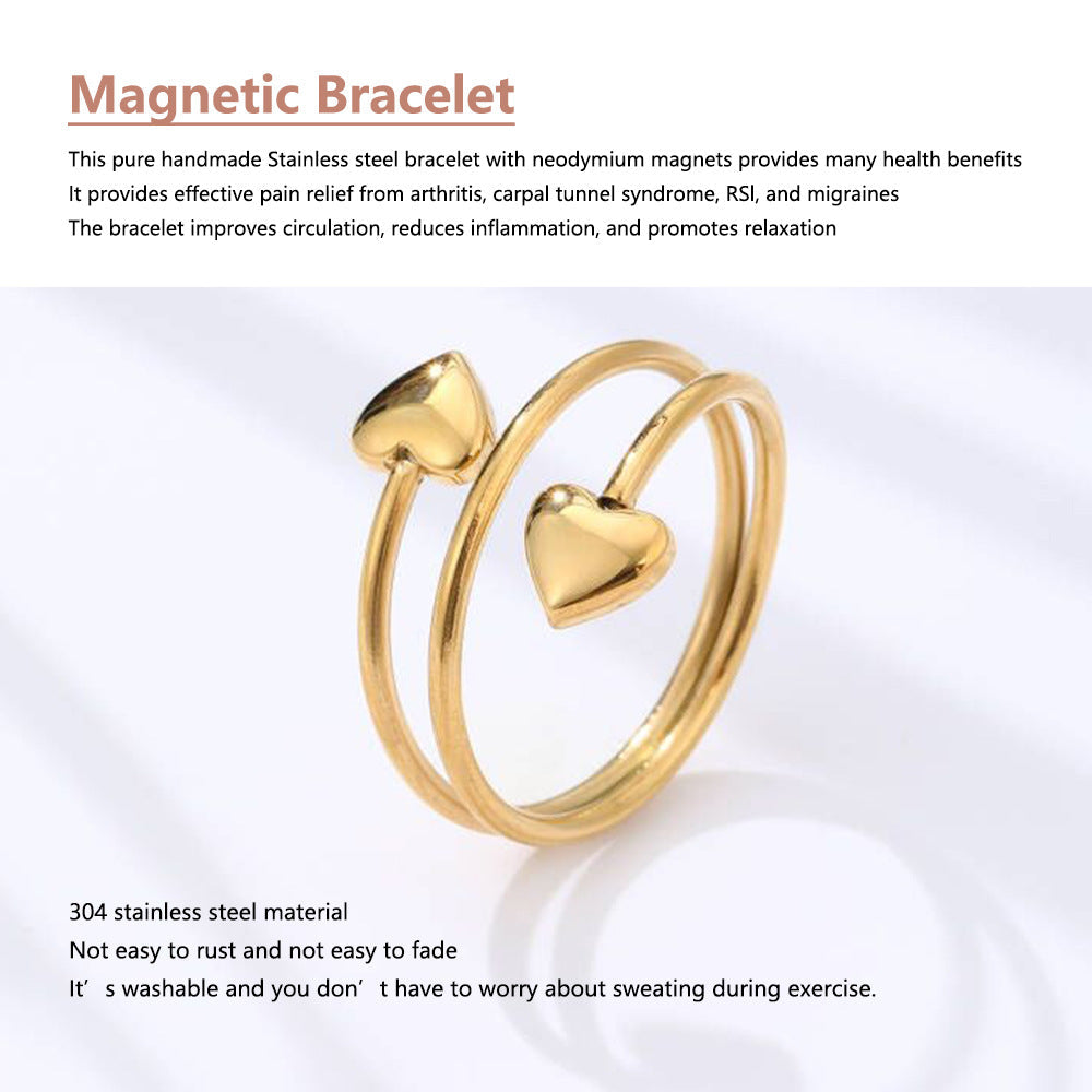 Jewelry Simple Style Geometric 304 Stainless Steel Polishing Open Rings