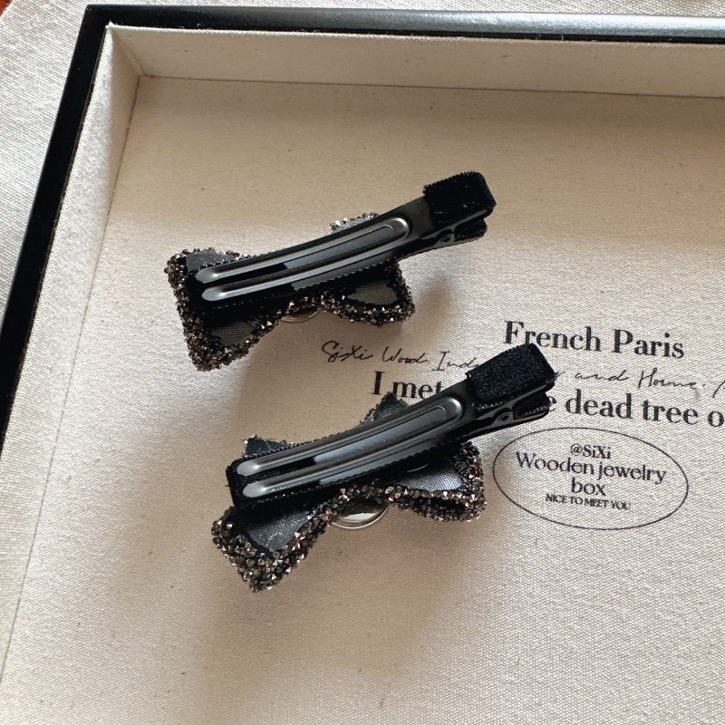 Women's Elegant Bow Knot Rhinestone Hair Clip