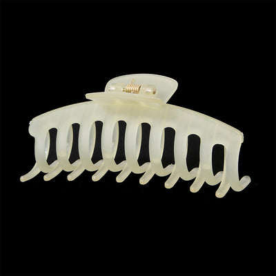 solid color jelly frosted hollow out hair clip