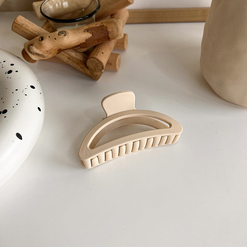 new milk tea coffee color clip elegant temperament hairpin simple hair accessories