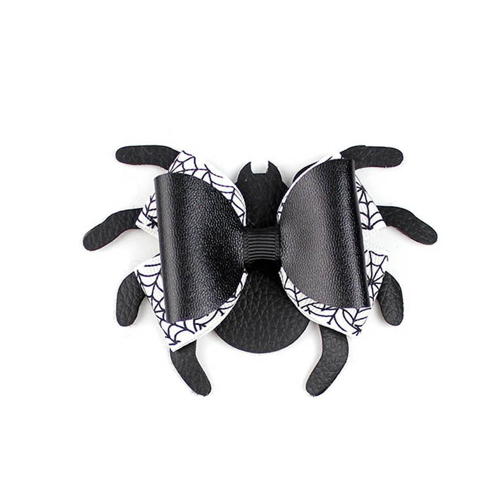 Girl'S IG Style Cool Style Pumpkin Spider Bow Knot Cloth Sequins Hair Clip