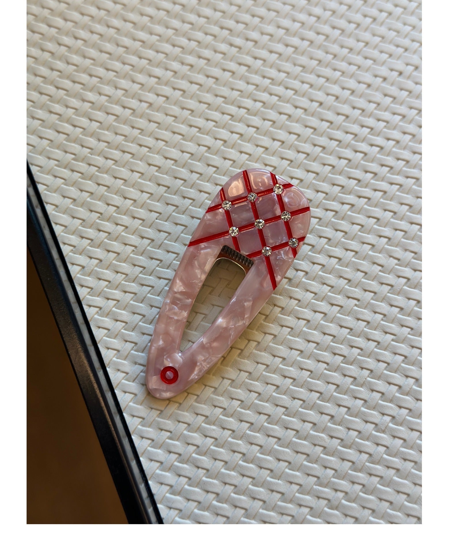 Women's Simple Style Classic Style Color Block Acetic acid sheets Inlay Zircon Hair Clip