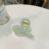 Women's Simple Style Bow Knot Plastic Resin Polishing Hair Claws