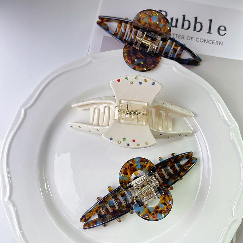 Women's Simple Style Geometric Solid Color Acetic acid sheets Hair Claws