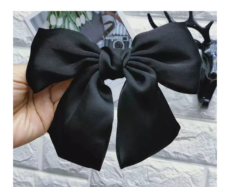 korean style bow knot cloth hair clip hair tie 1 piece
