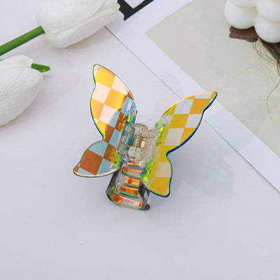 simple style bow knot imitation acetic acid handmade hair claws 1 piece