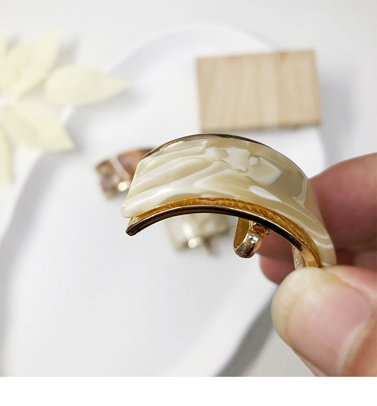 Women's Streetwear U Shape Acetic acid sheets Metal Hair Clip Hair hook