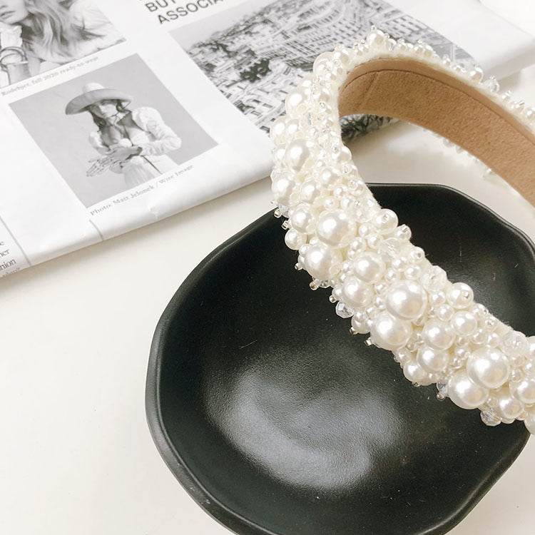 fashion full pearl headband