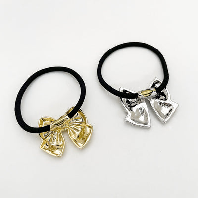 Women's Lady Bow Knot Alloy Plating Hair Tie