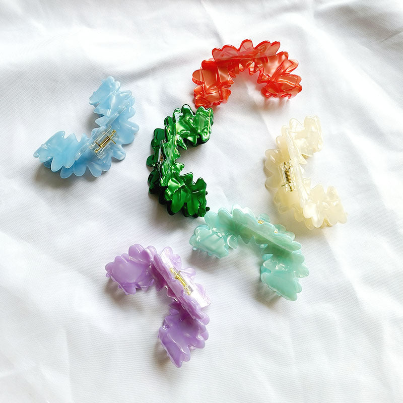 Women's Casual Simple Style Streetwear Solid Color Acetic acid sheets Hair Claws