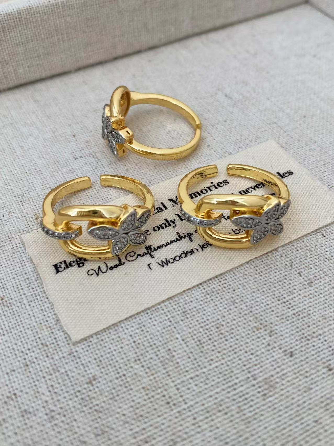 Jewelry Vintage Style Classic Style Geometric Copper Zircon Mixed Metal Rings Bracelets Earrings