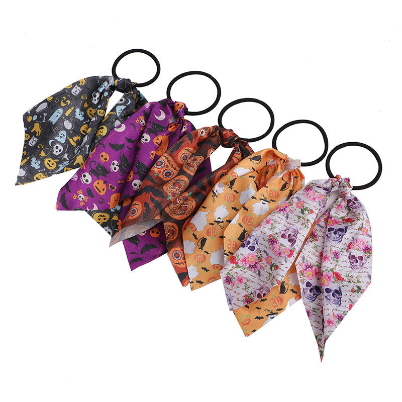 Halloween Exaggerated Women's Pumpkin Ghost Hair Tie