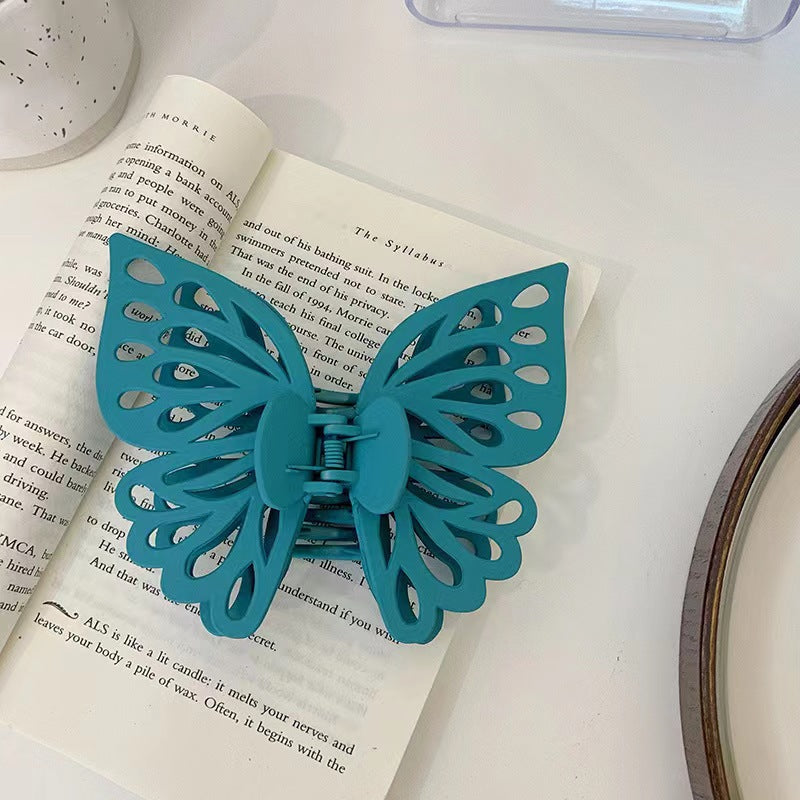 sweet butterfly plastic hollow out hair claws