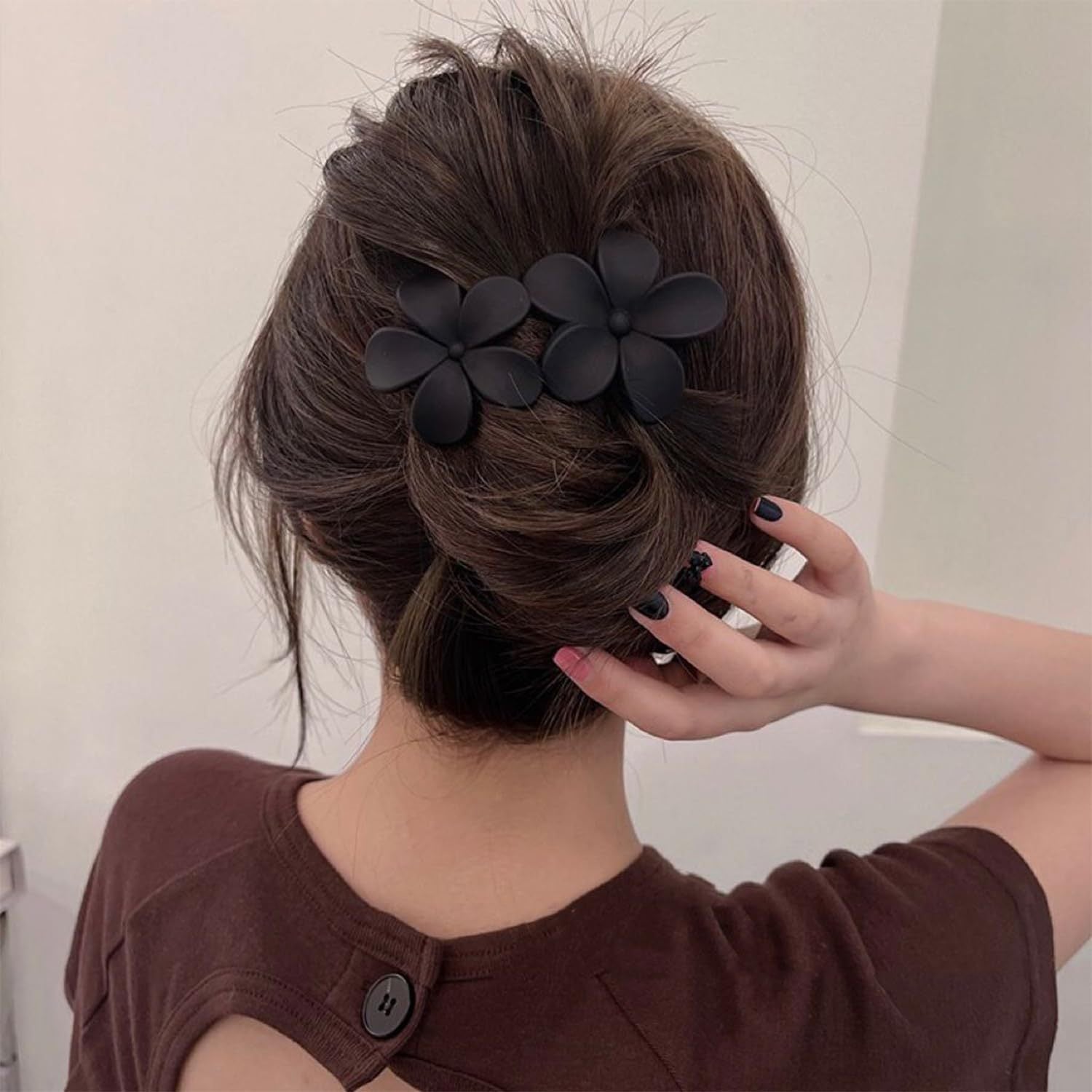 Women's Sweet Simple Style Flower PS Hair Clip