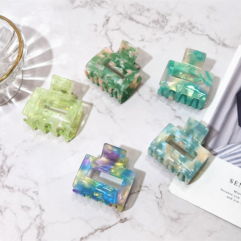 fashion geometric acetic acid sheets stoving varnish hair claws 1 piece