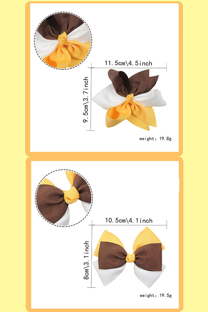 Girl'S IG Style Sweet Bow Knot Cloth Inlay Rhinestones Hair Clip