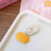 Korean Style Fabric Small Oval Children BB Clip Cute Floral Girls Fringe Hairpin Fresh Baby Hair Accessories Headdress