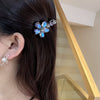 Women's Sweet Flower Rhinestone Hair Clip