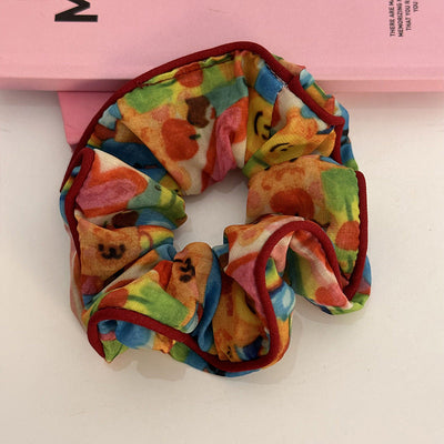 sweet stripe polka dots cloth hair tie