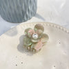 Women's Elegant Simple Style Flower Acetic acid sheets Inlay Artificial Pearls Hair Claws