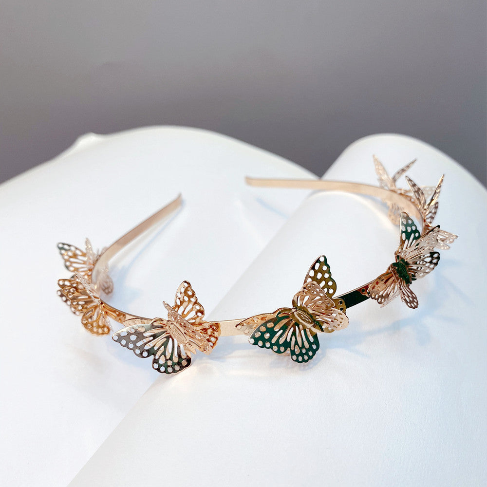 fashion hollow butterfly headband